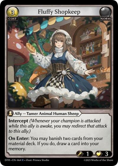 Fluffy Shopkeep card