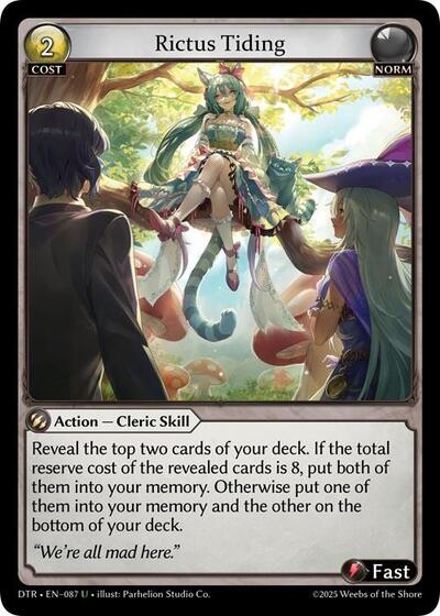 Rictus Tiding card
