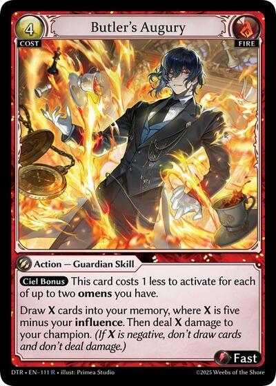 Butler's Augury card