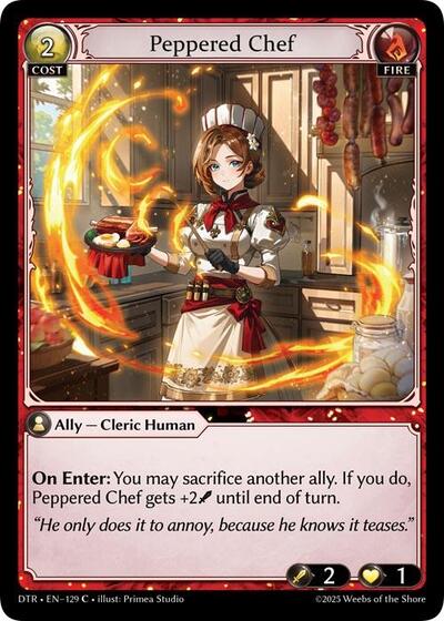 Peppered Chef card