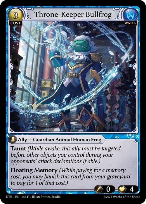 Throne-Keeper Bullfrog - Distorted Reflections - Grand Archive TCG