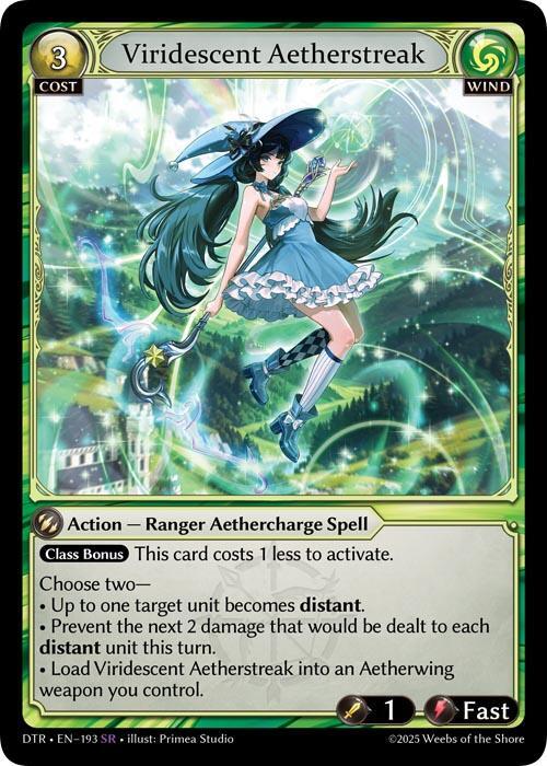 Viridescent Aetherstreak - Distorted Reflections - Grand Archive