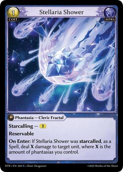 Stellaria Shower card