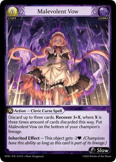 Malevolent Vow card