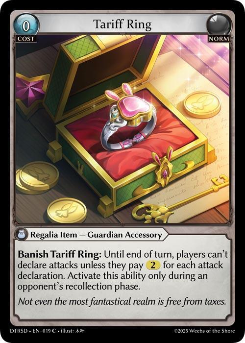 Tariff Ring 1枚 Grand Archive TCG Tariff Ring - Fractured Crown - Grand Archive TCG - TCGplayer.com