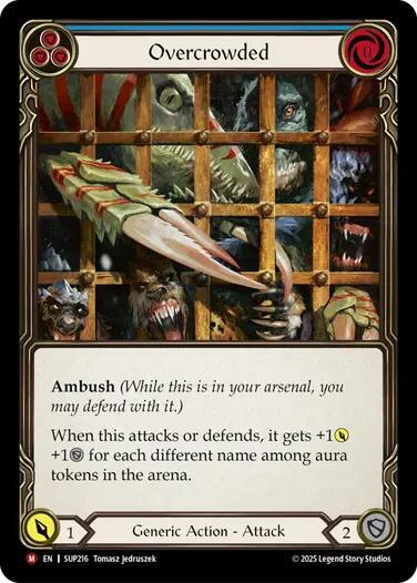 Overcrowded 大混雑 CF fab flesh and blood Overcrowded - Super Slam - Flesh and Blood TCG - TCGplayer.com