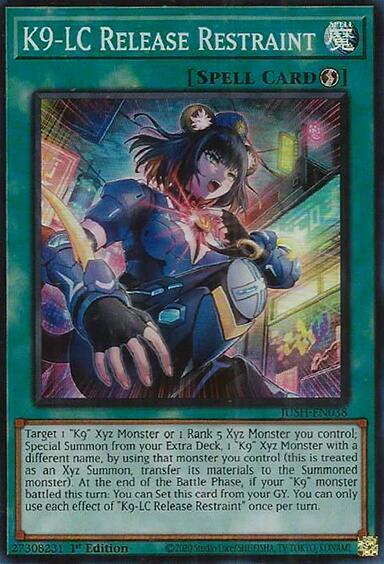 ベルセルクTCG (Ren) K9-LC Release Restraint (Super Rare) - Justice Hunters - YuGiOh