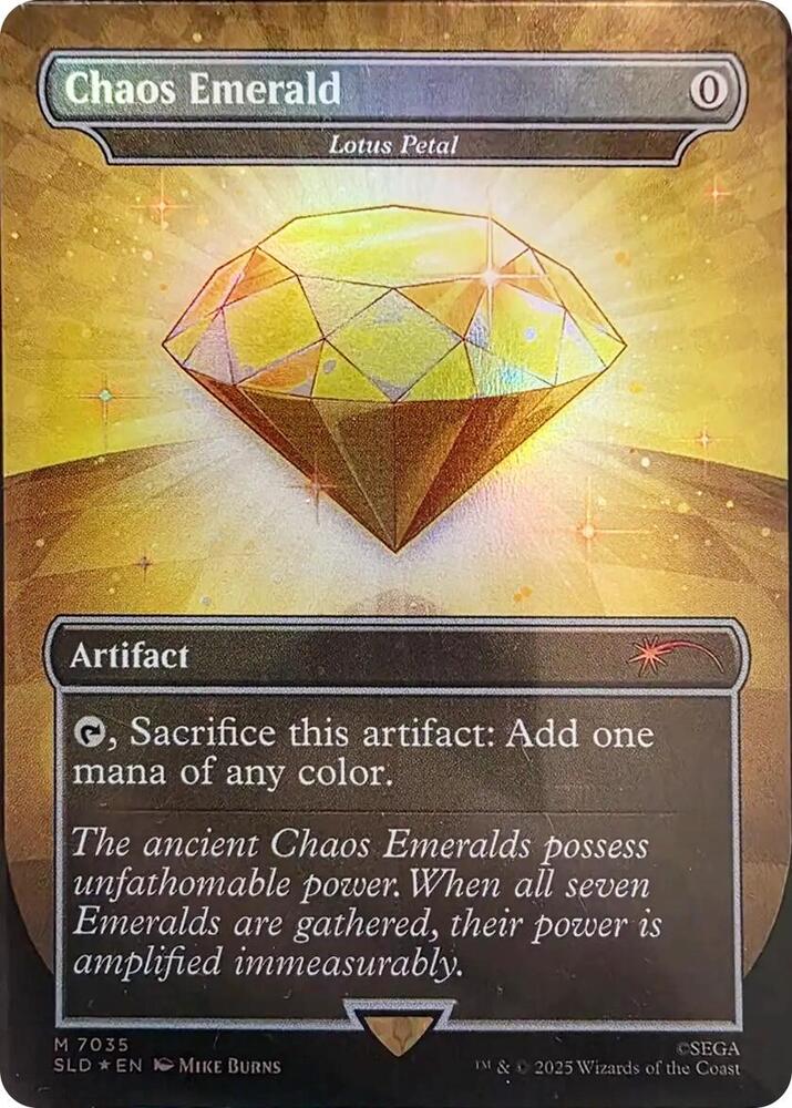 マジック：ザ・ギャザリング MTG Chaos Emerald / Lotus Petal Foil Foil - Chaos Emerald - Lotus Petal (7036) - 7036 / NM