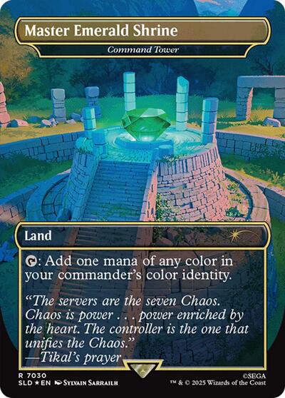 Master Emerald Shrine Command Tower 7030 Rainbow Foil