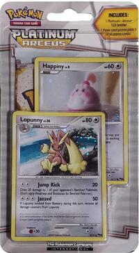 Arceus Blister Pack (Happiny & Lopunny) from Arceus Pokemon card image