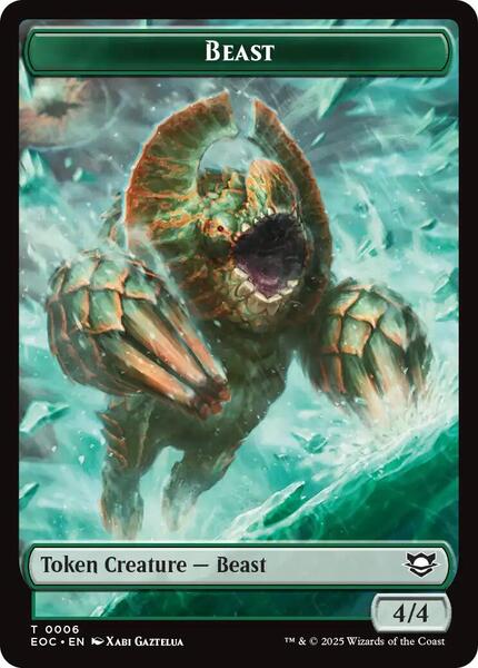 Beast (0006) // Pest Double-Sided Token - Commander: Edge of