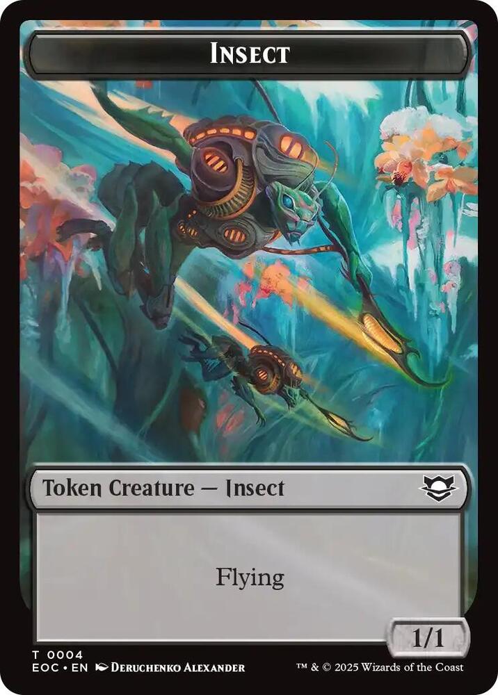 Insect // Elemental (0008) Double-Sided Token - Commander: Edge of ...