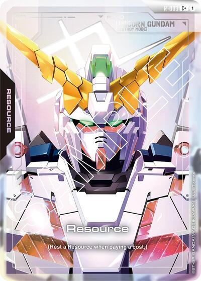Resource (R-003) (C+) Newtype Rising C+ Gundam card — value and price