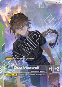 Duo Maxwell (R+) - Newtype Rising - Gundam card