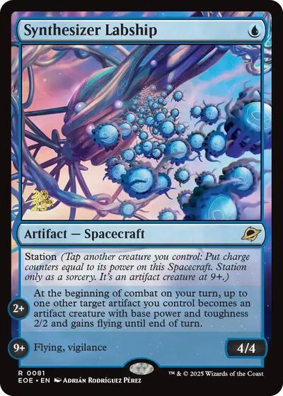 Synthesizer Labship (Prerelease) from PEOE #81s, Magic: The Gathering card