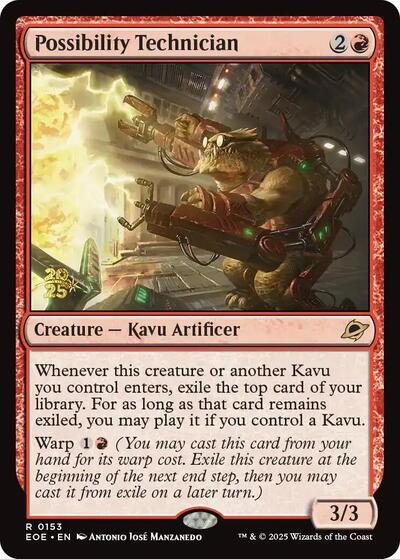Possibility Technician (Prerelease) PEOE 153s Magic card