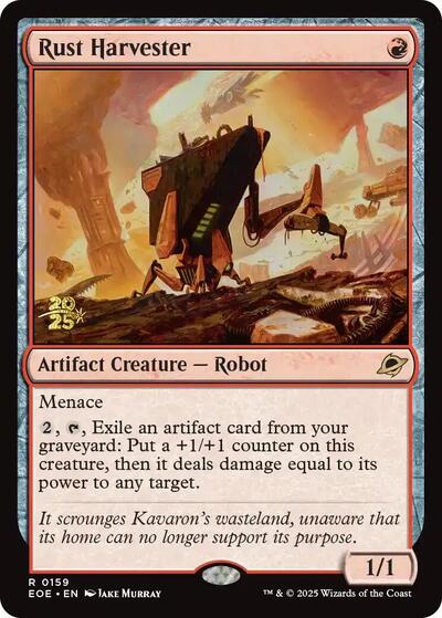 Rust Harvester (Prerelease) from PEOE #159s, Magic: The Gathering card