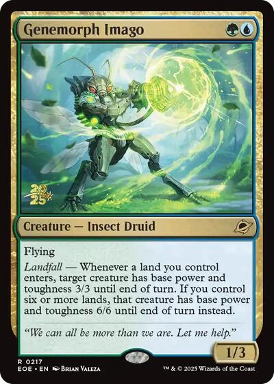 Genemorph Imago (Prerelease) from PEOE #217s, Magic: The Gathering card