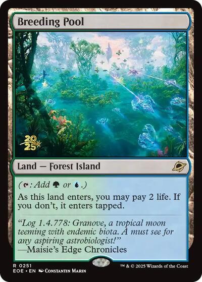 Breeding Pool (Prerelease) from PRE #251s, Magic: The Gathering card