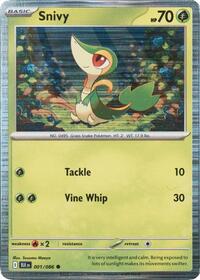 Snivy - 001/086 (Unova Poster Collection) #001/086 from Miscellaneous Cards & Products Pokemon card image