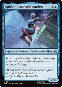 Spider-Byte, Web Warden - Marvel's Spider-Man - Magic: The Gathering card