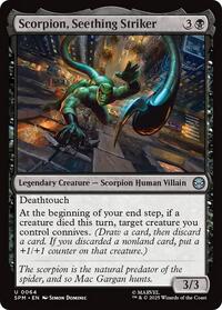Scorpion, Seething Striker - Marvel's Spider-Man - Magic: The Gathering card