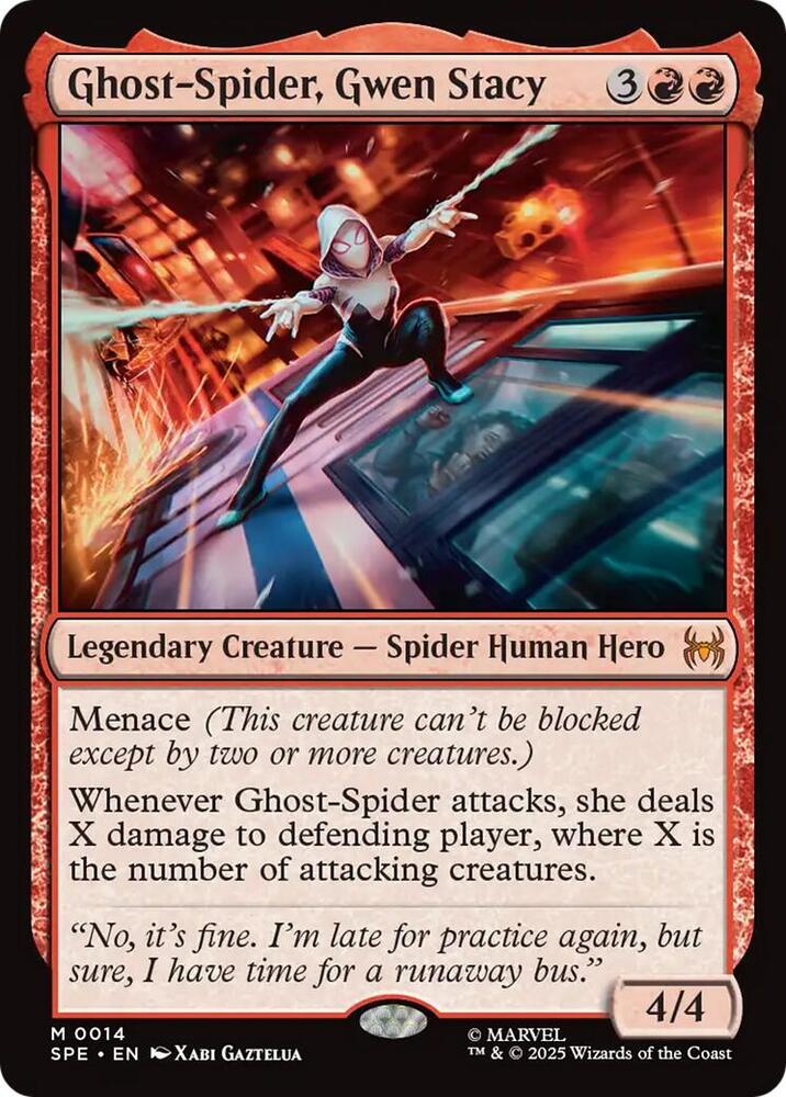 gwen stacy mtg card MTG Commander Deck EDH Deck Ghost-Spider Gwen Stacy 100 Magic Cards Cu –  Moonveil Games