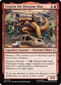 Stegron the Dinosaur Man - Marvel's Spider-Man - Magic: The Gathering card