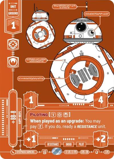 BB-8 - Happy Beeps card