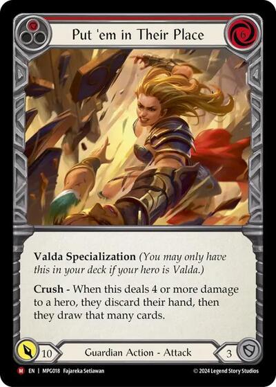 Put 'Em In Their Place Mastery Pack Guardian card price