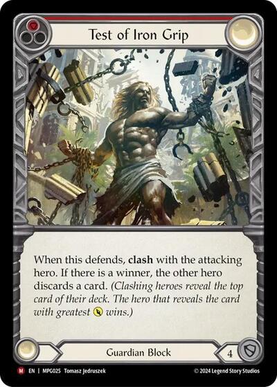 Test of Iron Grip Mastery Pack Guardian card price