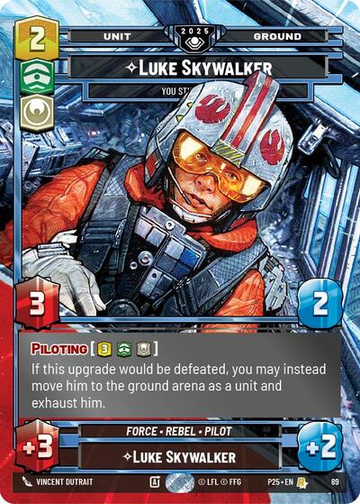 Luke Skywalker - You Still With Me? Organized Play Promos Rare Star Wars Unlimited card — value and price