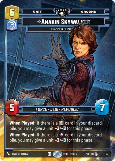 Anakin Skywalker - Champion of Mortis Organized Play Promos Legendary Star Wars Unlimited card — value and price