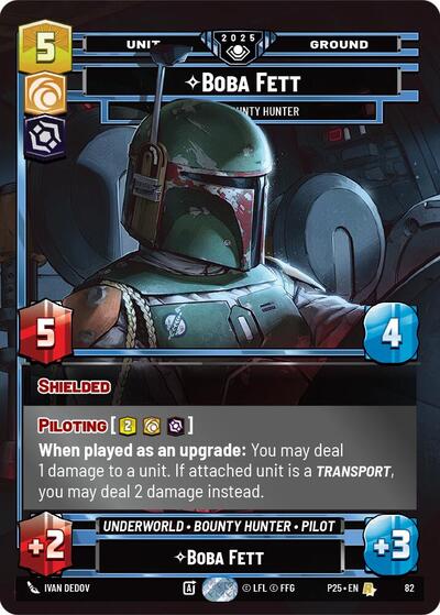 Boba Fett - Feared Bounty Hunter Organized Play Promos Rare Star Wars Unlimited card — value and price