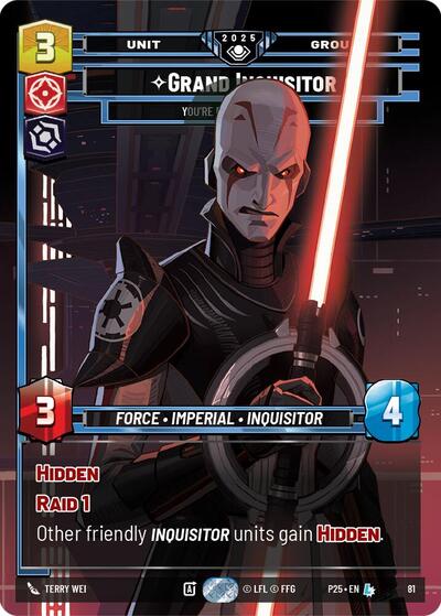 Grand Inquisitor - You're Right to Be Afraid card