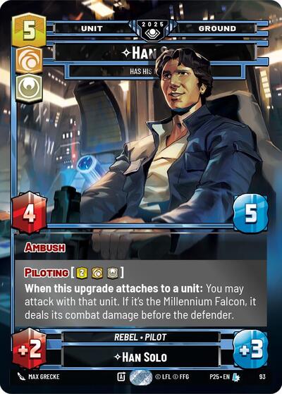 Han Solo - Has His Moments card