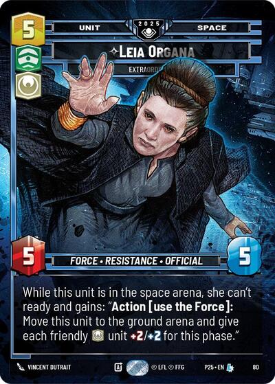 Leia Organa - Extraordinary card