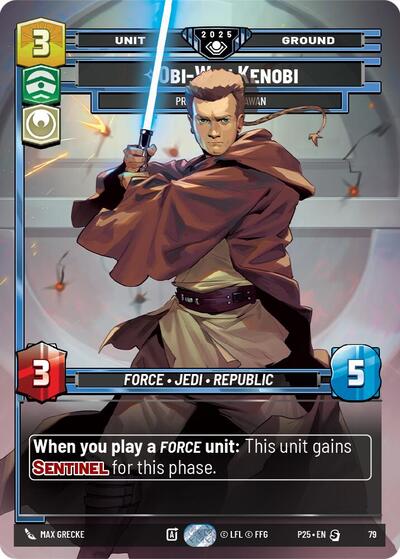 Obi-Wan Kenobi - Protective Padawan card
