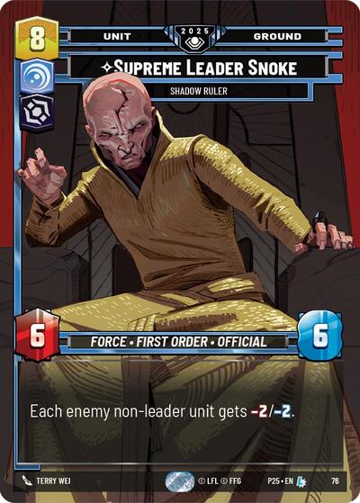 Supreme Leader Snoke - Shadow Ruler card