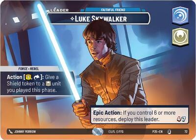 Luke Skywalker - Faithful Friend card