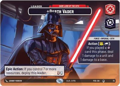 Darth Vader - Dark Lord of the Sith card