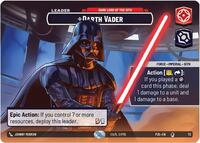 Darth Vader - Dark Lord of the Sith - Organized Play Promos - Star