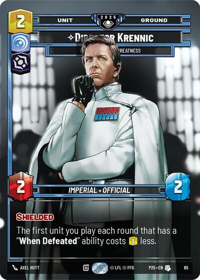 Director Krennic - On the Verge of Greatness card
