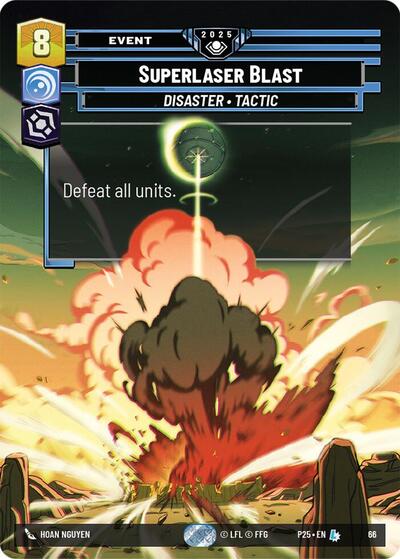 Superlaser Blast Organized Play Promos Legendary Star Wars Unlimited card — value and price