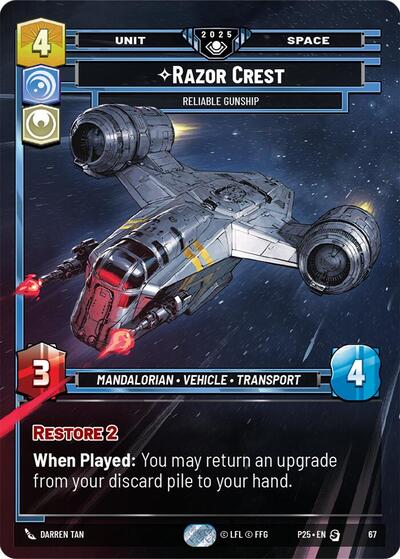 Razor Crest - Reliable Gunship card