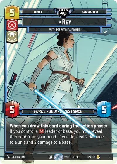 Rey - With Palpatine's Power (71) card