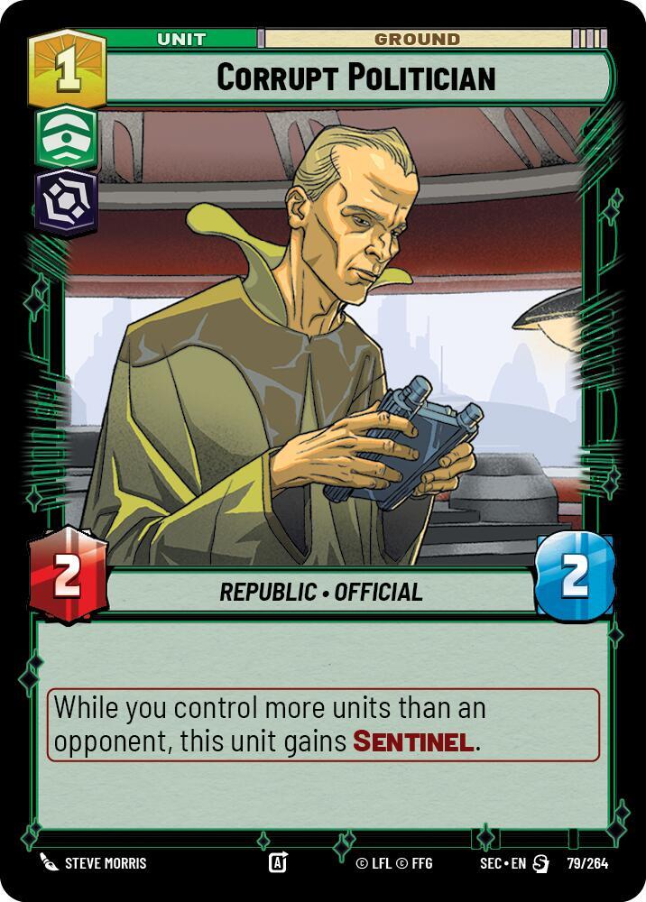 Corrupt Politician 79/264 card