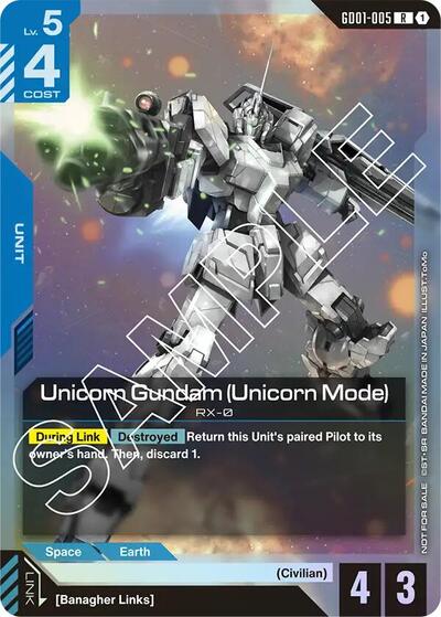 Unicorn Gundam (Unicorn Mode) (Launch Event) card