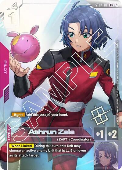 Athrun Zala (Store Tournament Winner Pack 01) card