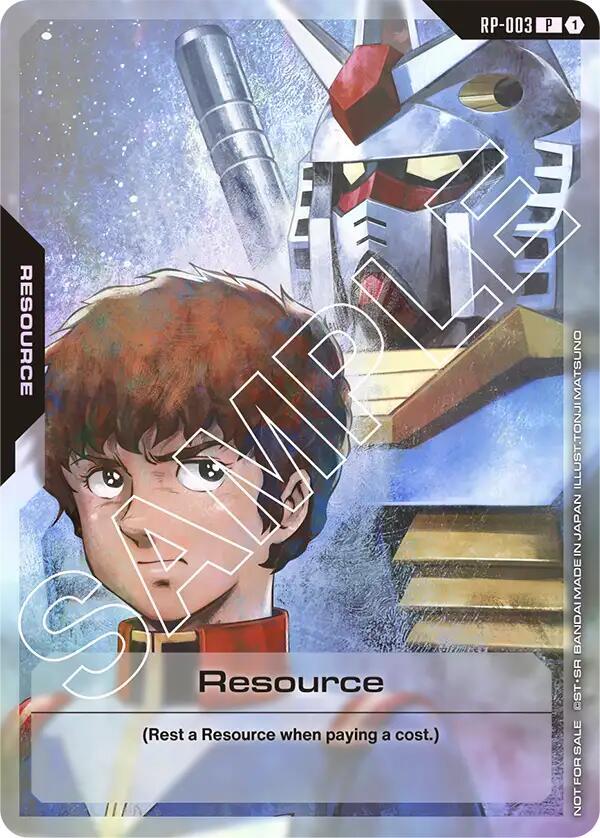 Resource (RP-003) (Mobile Suit Gundam) - Promotional Resource